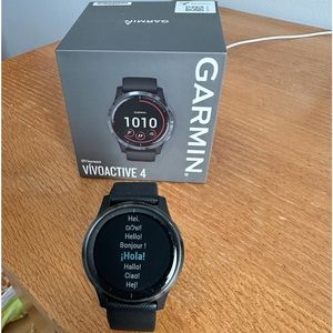 Garmin Vivoactive 4; charger included